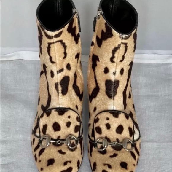 Gucci Lillian leopard print boots - Picture 3 of 4